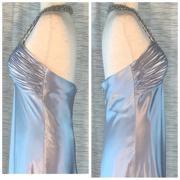 Cache Metallic Silver Halter Dress - Picture 13 of 16